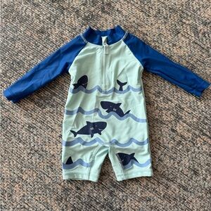 Carters Swim Shark Print Rash Guard 3m